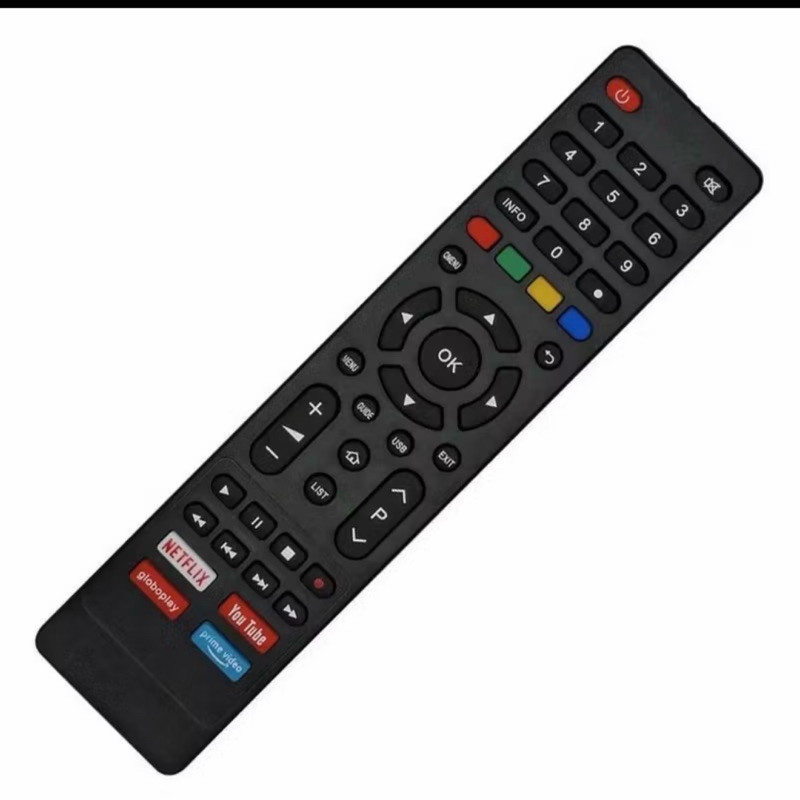 Controle Remoto TV Philco Compatível com Teclas Netflix, Globoplay, YouTube e Prime Video
