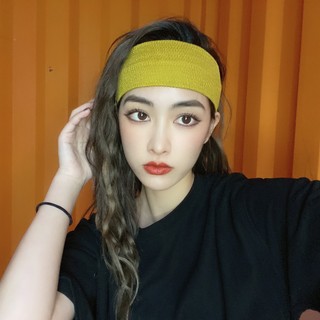 Pequena listras verticais bandana feminino influenciador Outing estilo fino de abas largas cabelo esmagado versão corean