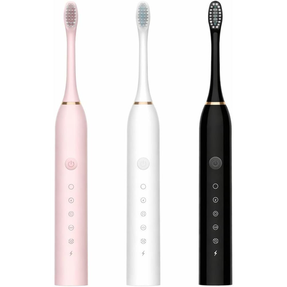 Escova de Dentes Elétrica Sônica 5 Modos de Limpeza Recarregável