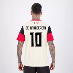 Camisa Flamengo Clamor Bege 10 De Arrascaeta