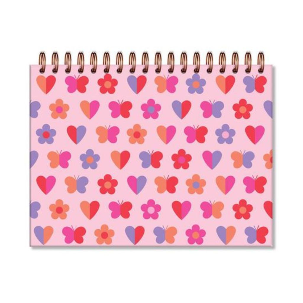 Caderno de Criacao fls. pretas Fun rosa Fina Ideia