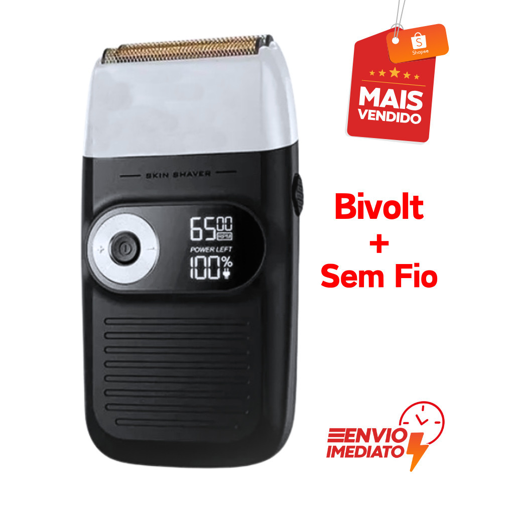 Shaver Barbeador Elétrico Bivolt Profissional Hairstar KM-109