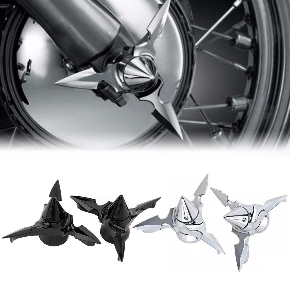 Motocicleta Universal Lâmina Fiado Dianteira Eixo Giratório Porca Cobre Rodas Jantes Tampas Para Harley Sportster Softai