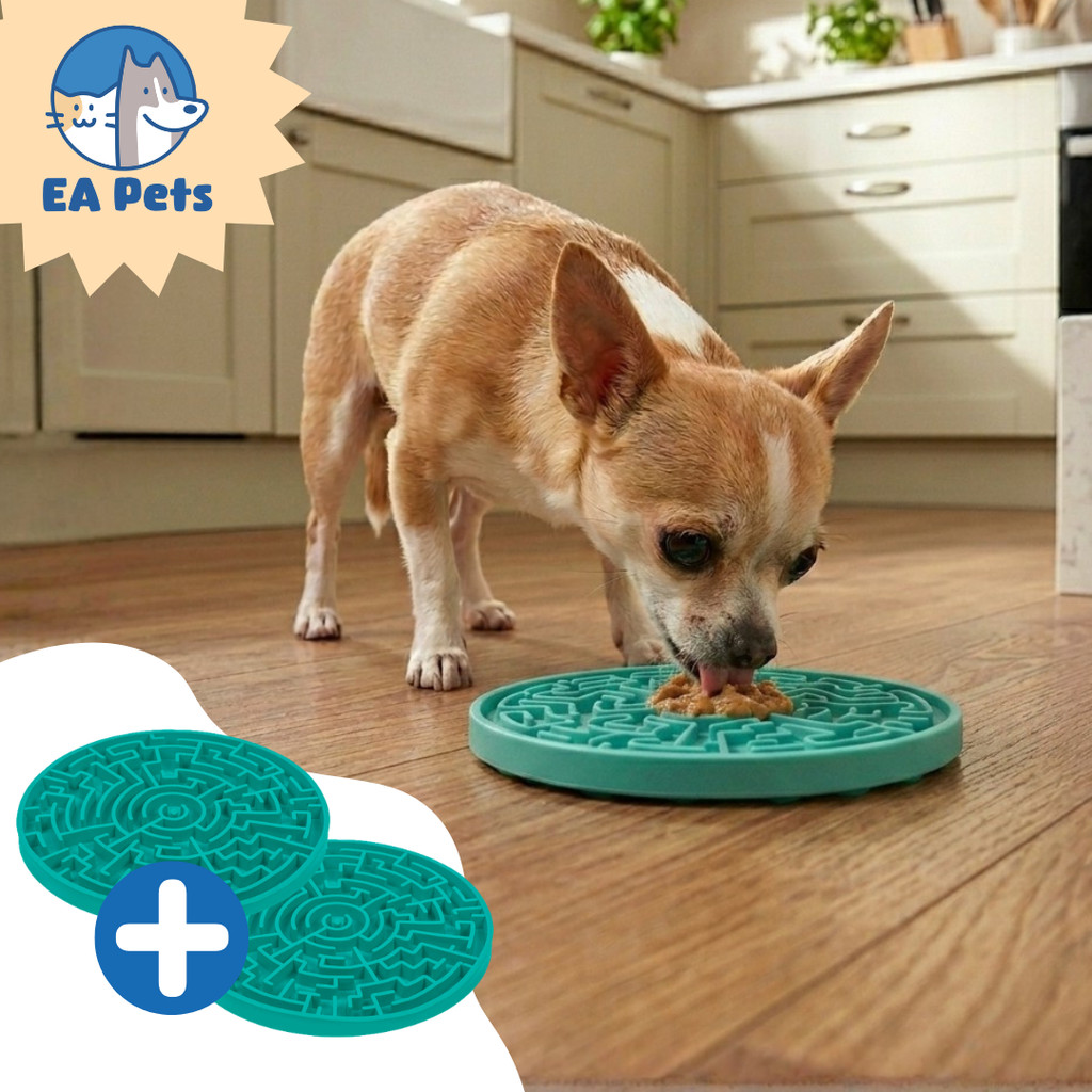 Kit 2 Tapete de Lamber Labirinto Da Pet Games Brinquedo Comedouro Para Cão Saudável Intuitivo P