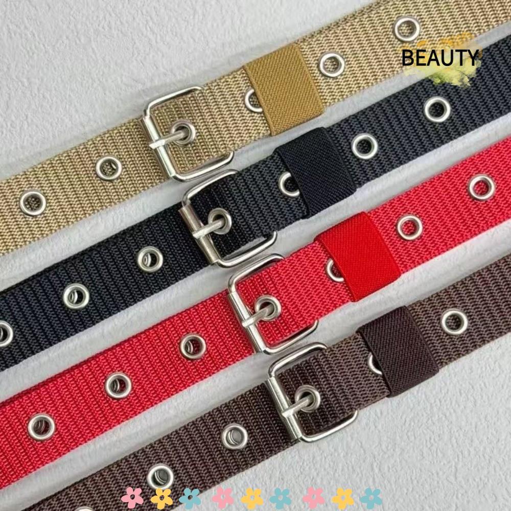 BEAUTYHOMEBR Cinto Feminino , De Lona Com Design Poroso Super Durável Fivela De Agulha Ajustável