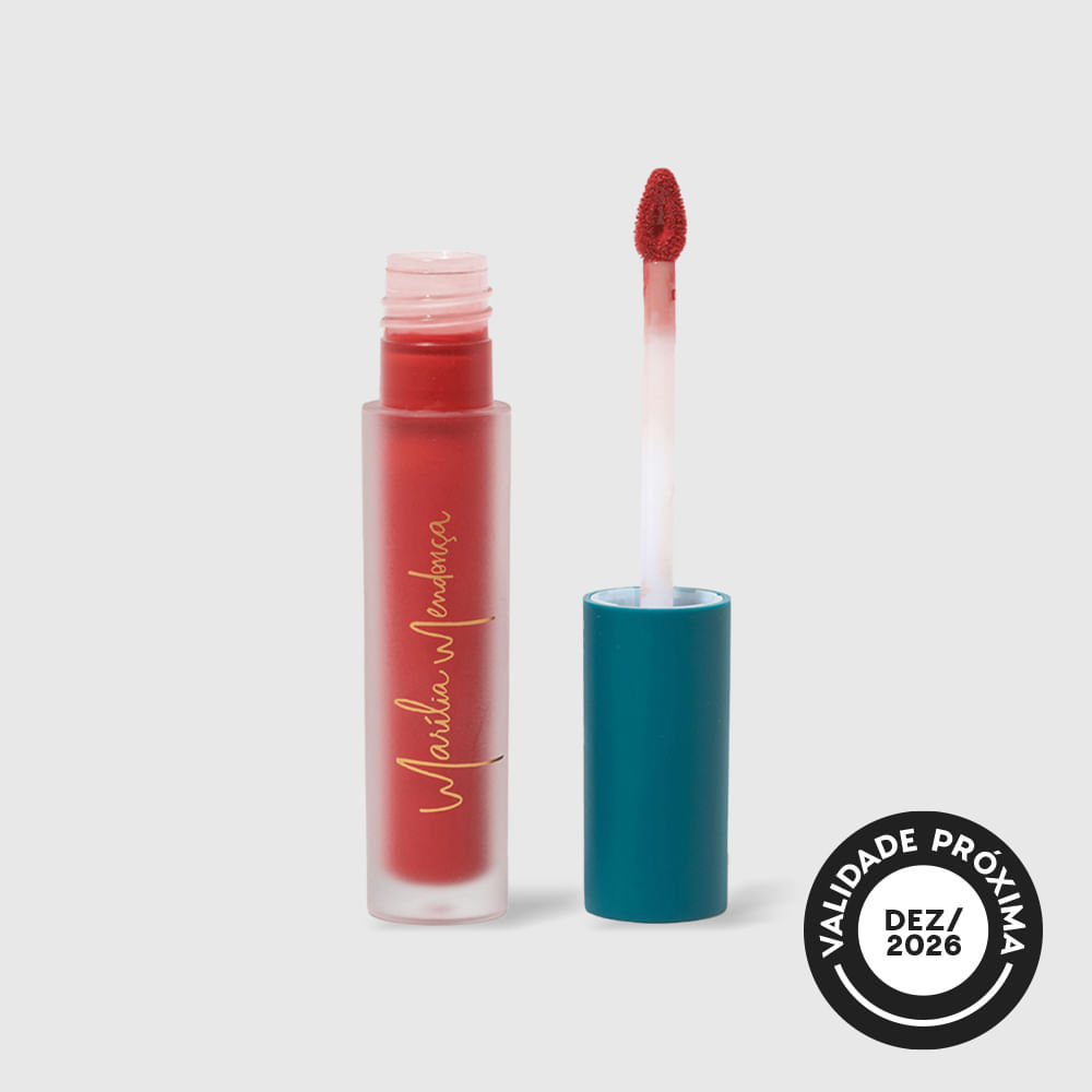 Imagem Batom Líquido Vermelho Marília Mendonça By Océane - Liquid Lipstick Super Star 4,2g