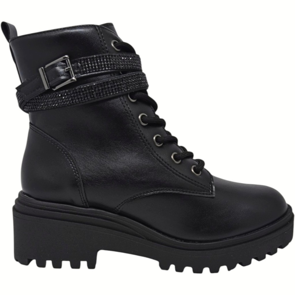 Bota Coturno Feminino Casual Dia a Dia Passeio Invernio com Strass Via Marte 009-010