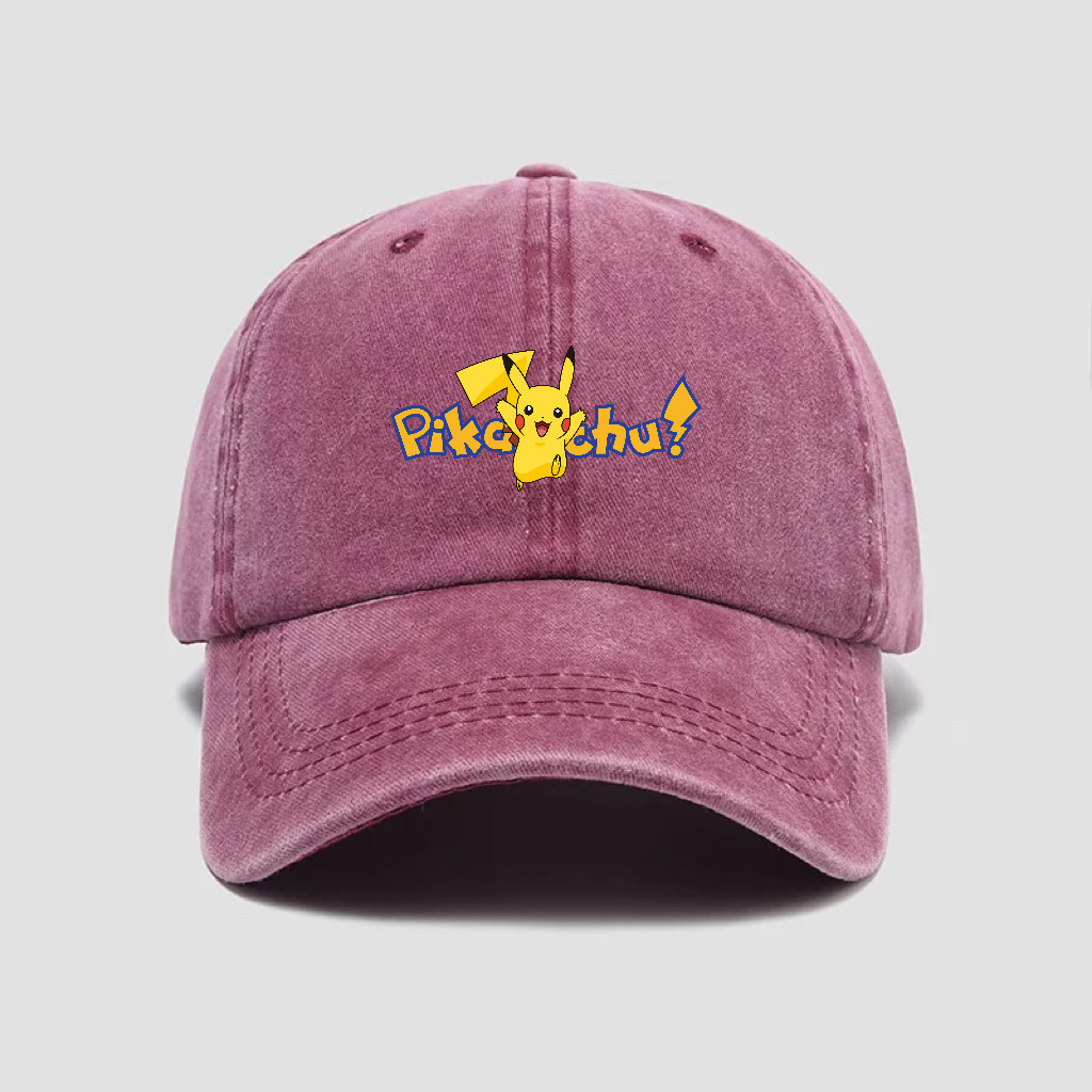 Pikachu Chapéu Dos Desenhos Animados Boné De Beisebol Masculino E Feminino Sol Ao Ar Livre Proteção Solar Lazer Esportes