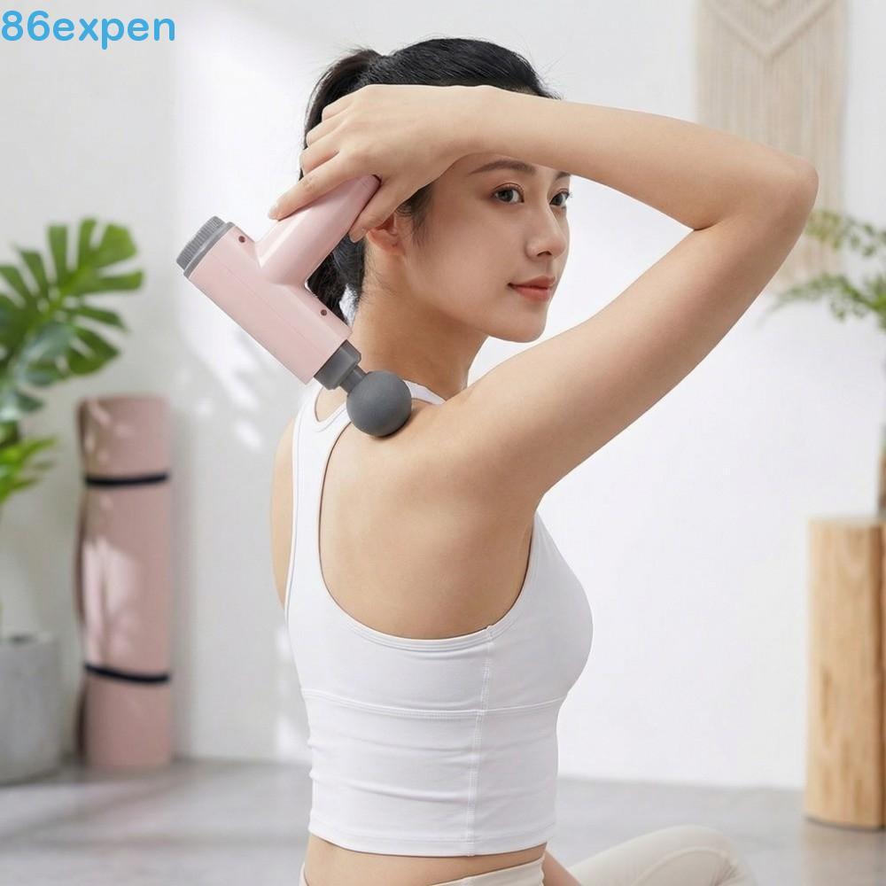 EXPEN1 Massagem Muscular | Mini Massageador Elétrico De Fáscia De Percussão Profunda De Cabeça Substituível , Relaxament