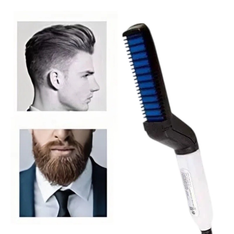 110V Chapinha Modelador Portátil para Cabelo e Barba Masculino com Pente
