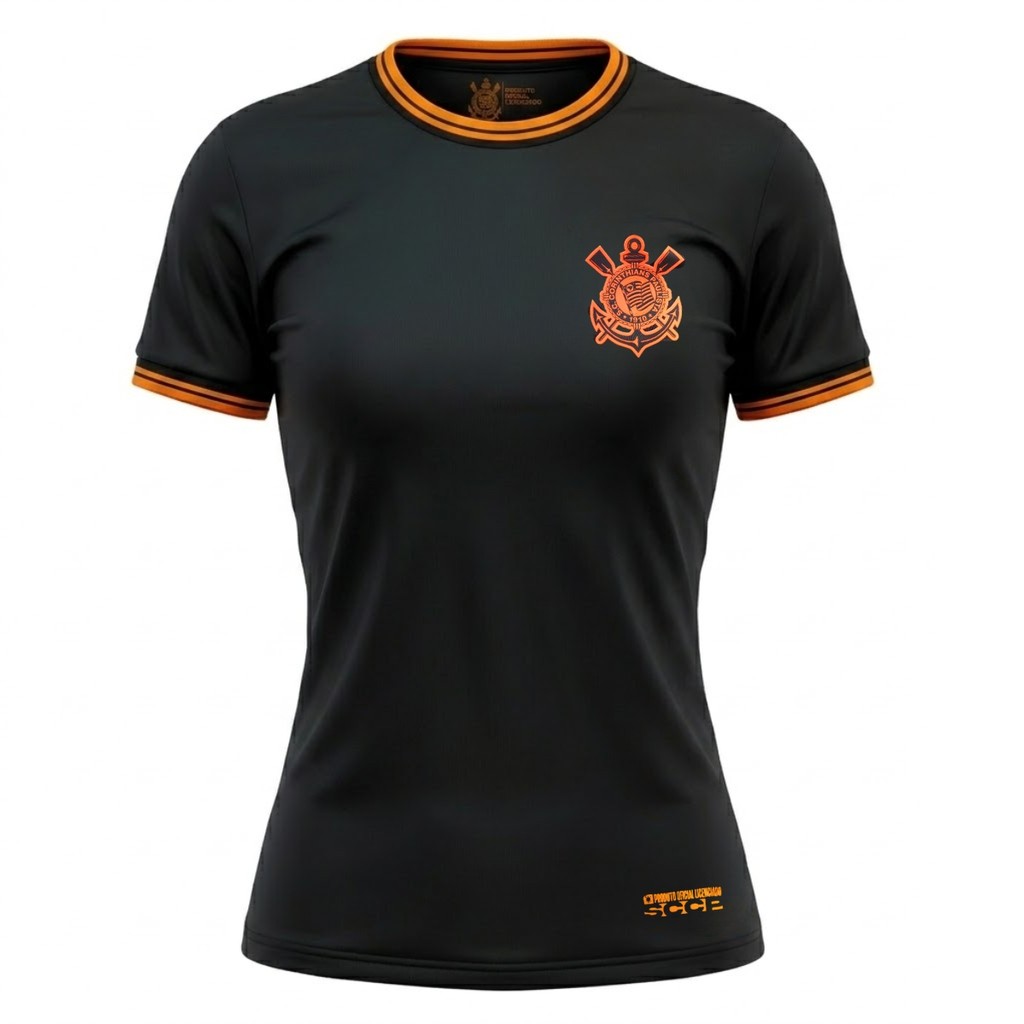 Camisa Feminina Corinthians Coimbra 26 Poliéster