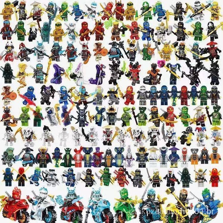 Figuras Mini Ninjago Mais Vendidas, Blocos de Montar Baratos, Conjunto Completo de Figuras Pequenas, Caixa Surpresa de M