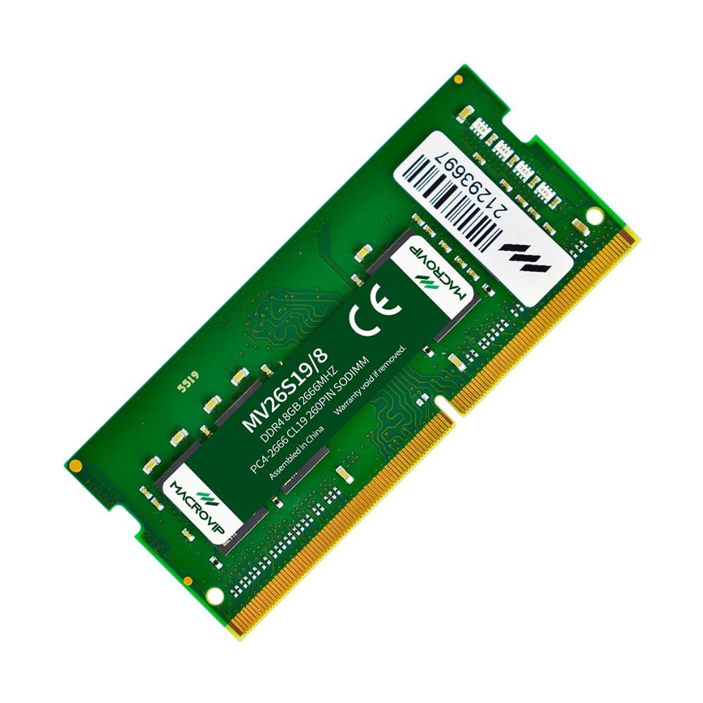 Memória DDR4 8GB, 2666Mhz, Macrovip - Notebook