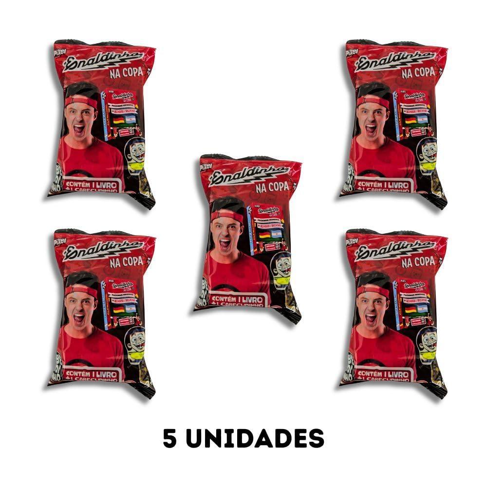 Kit 5 Enaldinho Na Copa Flow Pack Oficial Cabeçudinhos