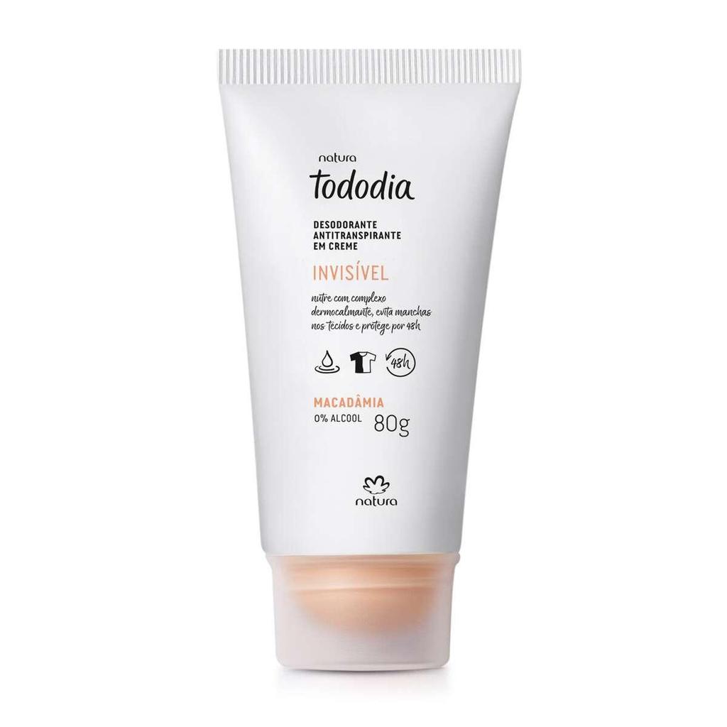 Desodorante Antitranspirante em Creme Tododia Macadâmia 80 g