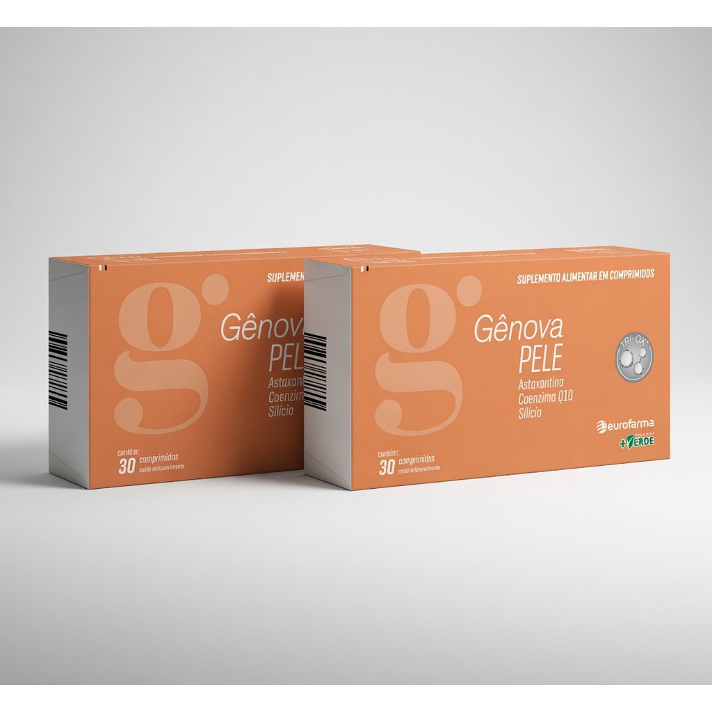 Kit com 2 Gênova Pele Suplemento para Pele Saudável C30 – Eurofarma