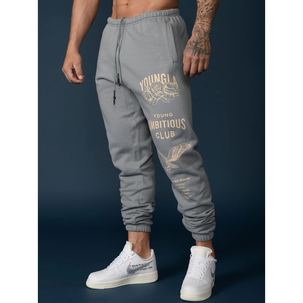 2023 primavera outono novo estilo calças de Fitness dos homens 300g europeu americano Sweatpants na moda esportes lazer 