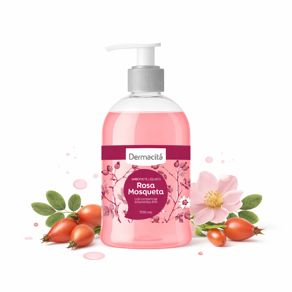 Sabonete Líquido Dermacitá Rosa Mosqueta 500ml
