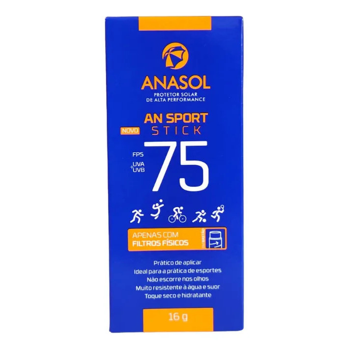 Anasol An Sport Stick Protetor Solar FPS 75 16g | Alta Proteção em Bastão