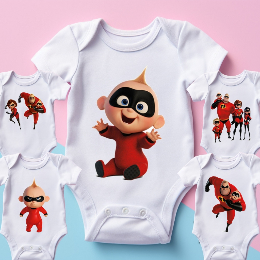 Body Os Incriveis Sr Sra Zezé Flecha Mirage Personalizado | Roupinha Criativa para Bebê ! Preço baixo