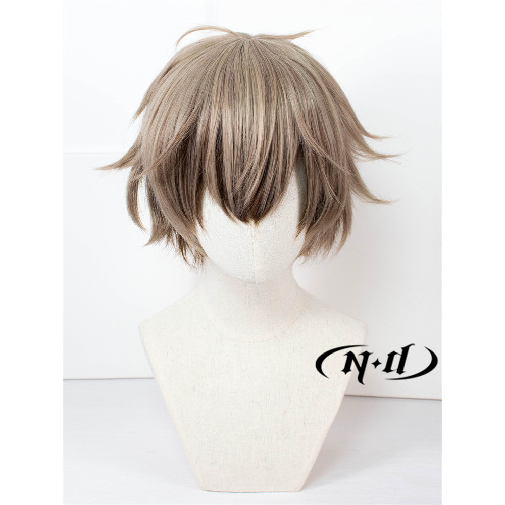 ND Home] Alban Knox vTuber Virtual Idol cos Peruca Estilo Personagem Gradiente