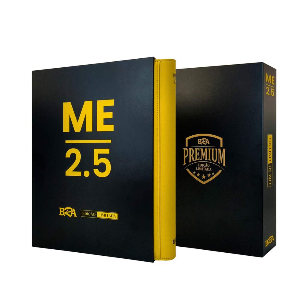 Pasta Premium 3x3 ME 2.5 Amarela e Preta com 20 Folhas BRA - BC-2057_ME2.5