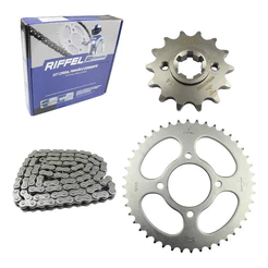 Kit Relação Transmissão Haojue Chopper Road 150 42x15 Cinza