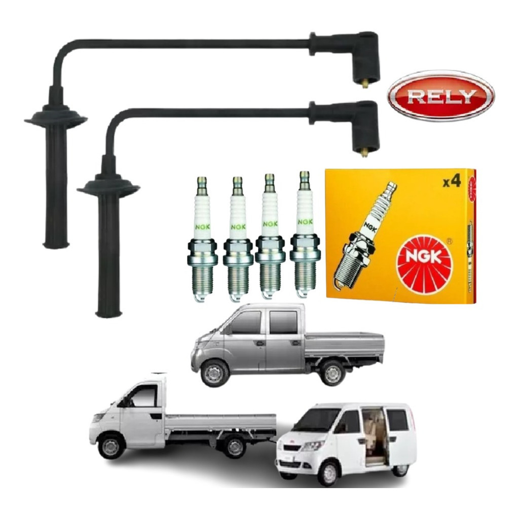 Cabo De Vela Rely Pick-up + Velas Ngk 2010 2011 12 13 14 15 Preto