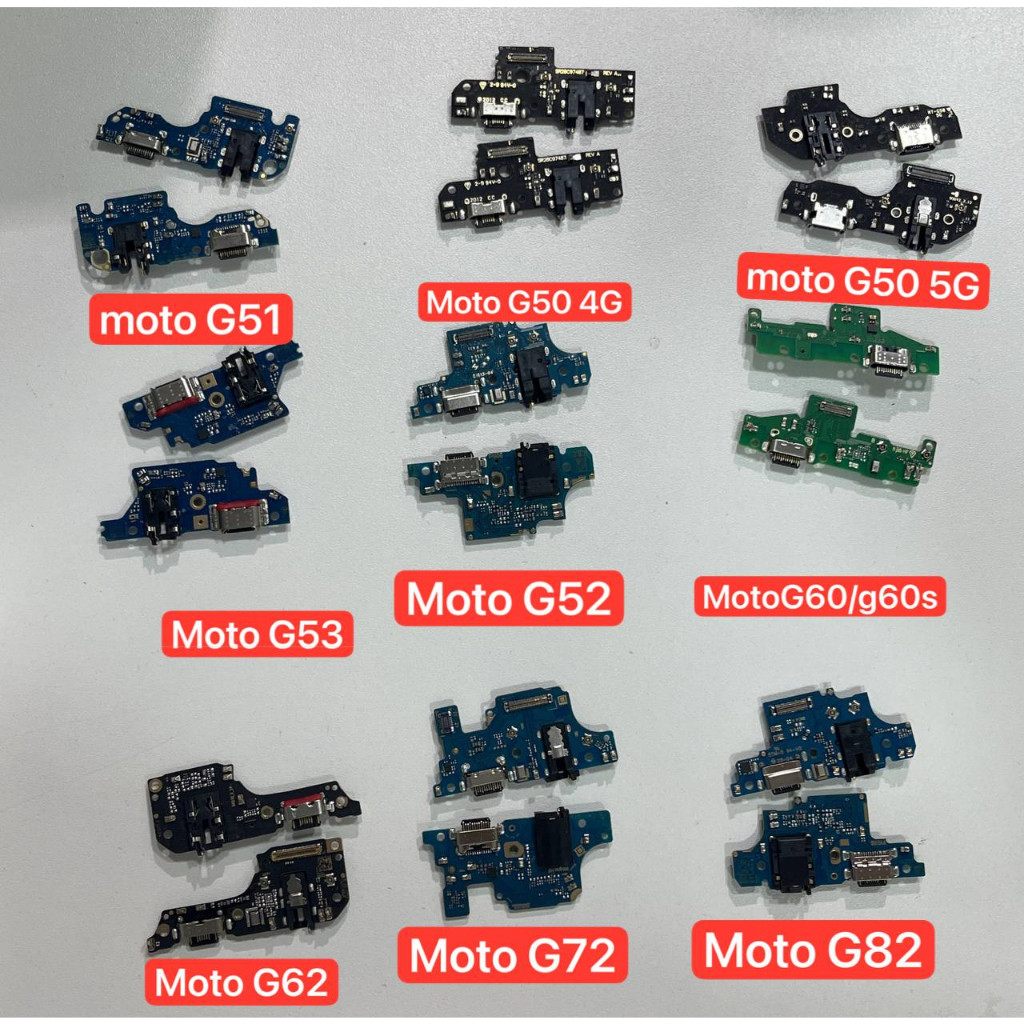 Placa de carga Turbo compatível Moto G51 / G50 4G / G50 5G / G53 / G52 / G60/G60s / G62 / G72 / G82 | PRODUTO NOVO