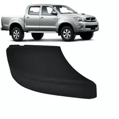 Ponteira Parachoque Traseiro Hilux 2005 Ate 2015 Moldura Acabamento Pisante Traseiro Cantoneira Traseira