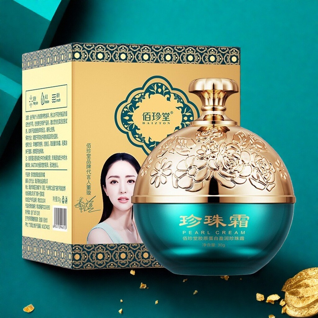 Baizhentang Colágeno Hidratante Pérola Creme Hidratante Creme Hidratante Firmador Oficial Barato Genuíno Feminino