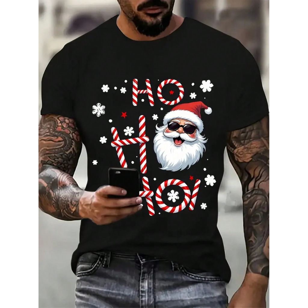 Camiseta Natal Simples Casual Masculina Feminina Basica Camisa Unissex 100% Algodão Lançamento