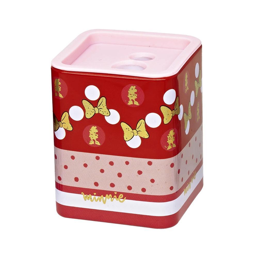Apontador 2 Furos Jumbo c/ Depósito Minnie Vermelho Molin