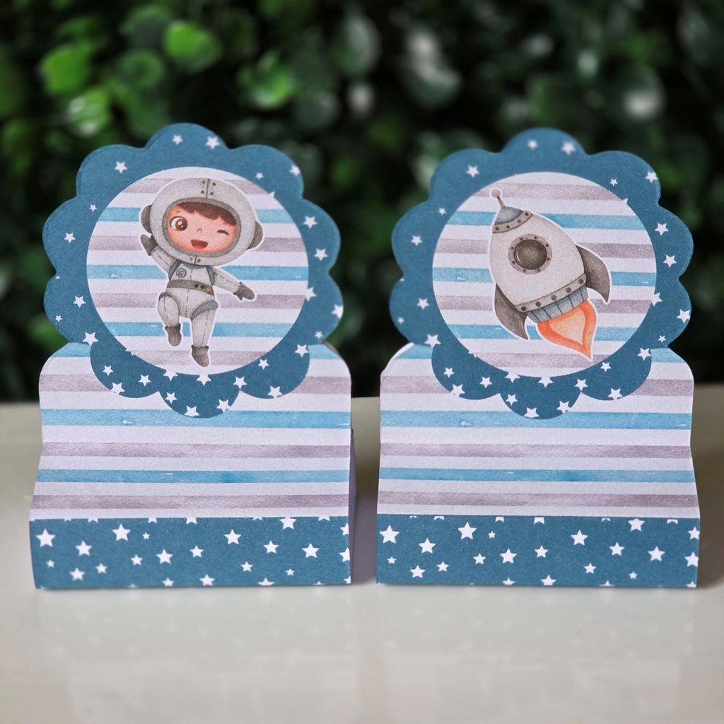 Porta bis duplo Astronauta MENINO 2 - PEGUE E MONTE - PRONTA ENTREGA festa lembrancinhas mimos decoração personalizados