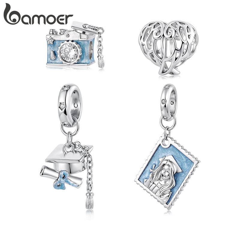 Bamoer Encantos Contas Temporada De Formatura Série Acessórios Pulseira DIY Para Presente Feminino