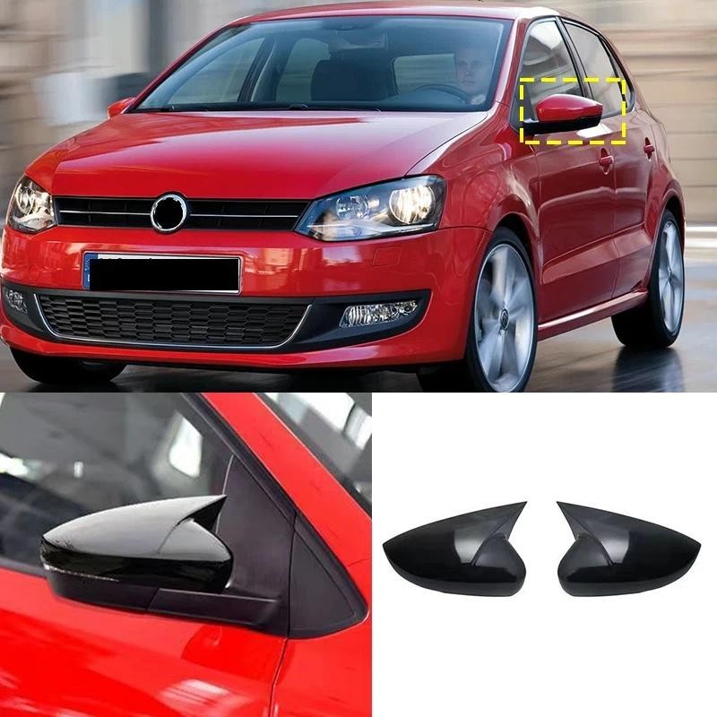 Para Volkswagen VW Polo MK5 2010 2011 2012 2014 2017 Capa De Espelho Retrovisor De Ângulo Afiado ABS Cobrindo E Colando