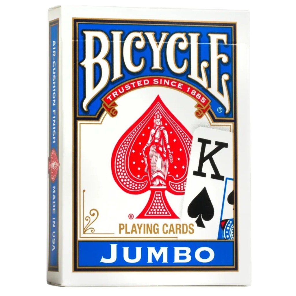 Baralho de Cartas Bicycle Jumbo Azul 83546A - Copag em Oferta na Shopee