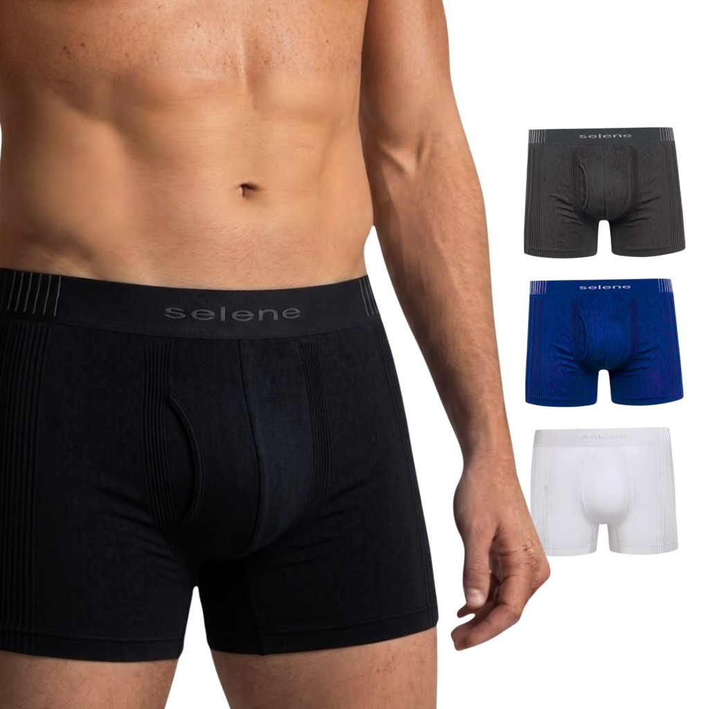 KIT 4 Cuecas Selene Conforto Absoluto Sem costura