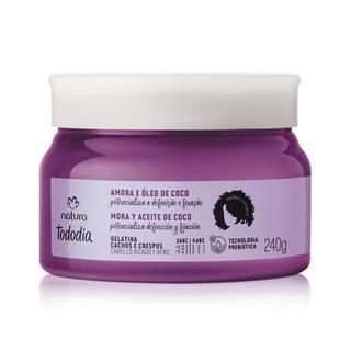 Gelatina Cachos e Crespos Tododia Amora e Óleo de Coco 240g