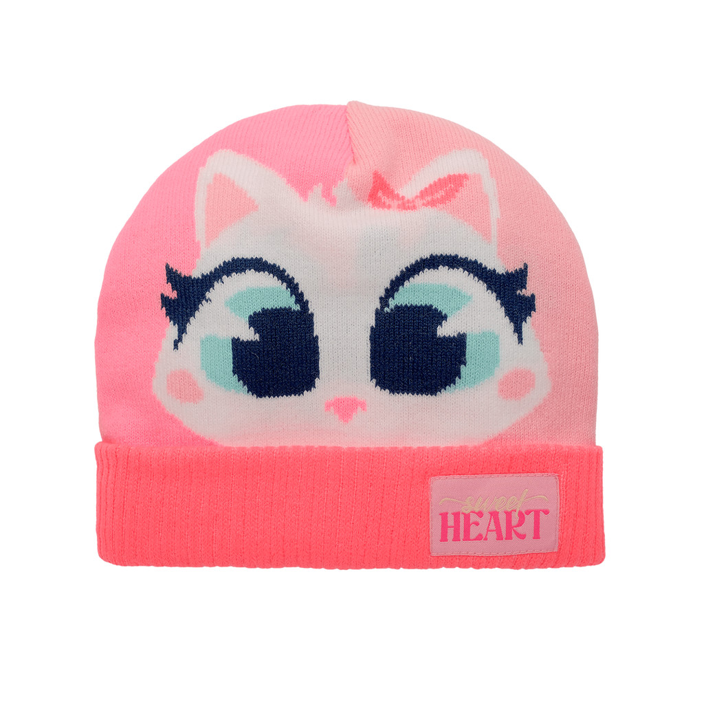 Gorro Infantil Gata Cereja Inverno Confortável Menina Puket