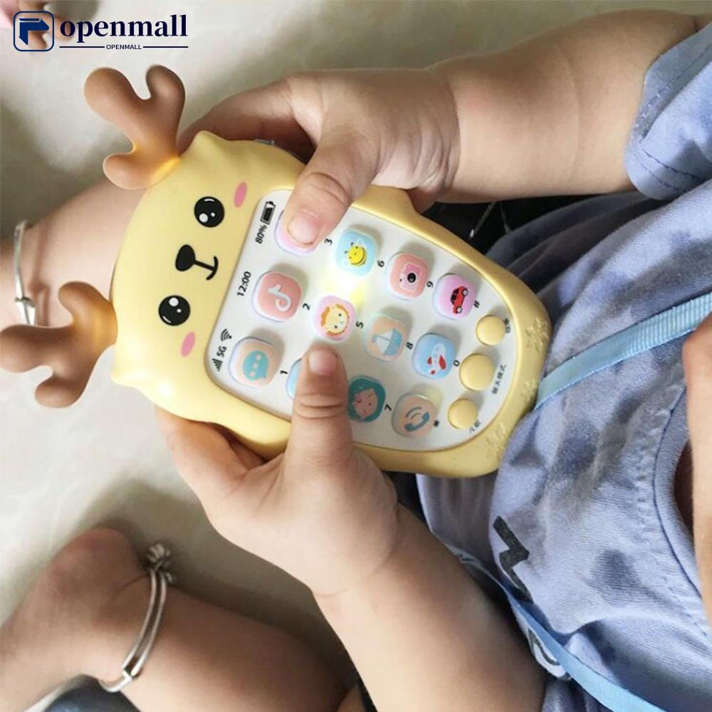 OMALL Brinquedo Para Telefone De Bebê Música Som Brinquedos Dormir Com Mordedor Simulação Crianças Educacional Infantil