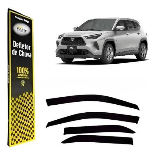 Calha Chuva Defletor Yaris Cross 2026 2027 4 Portas