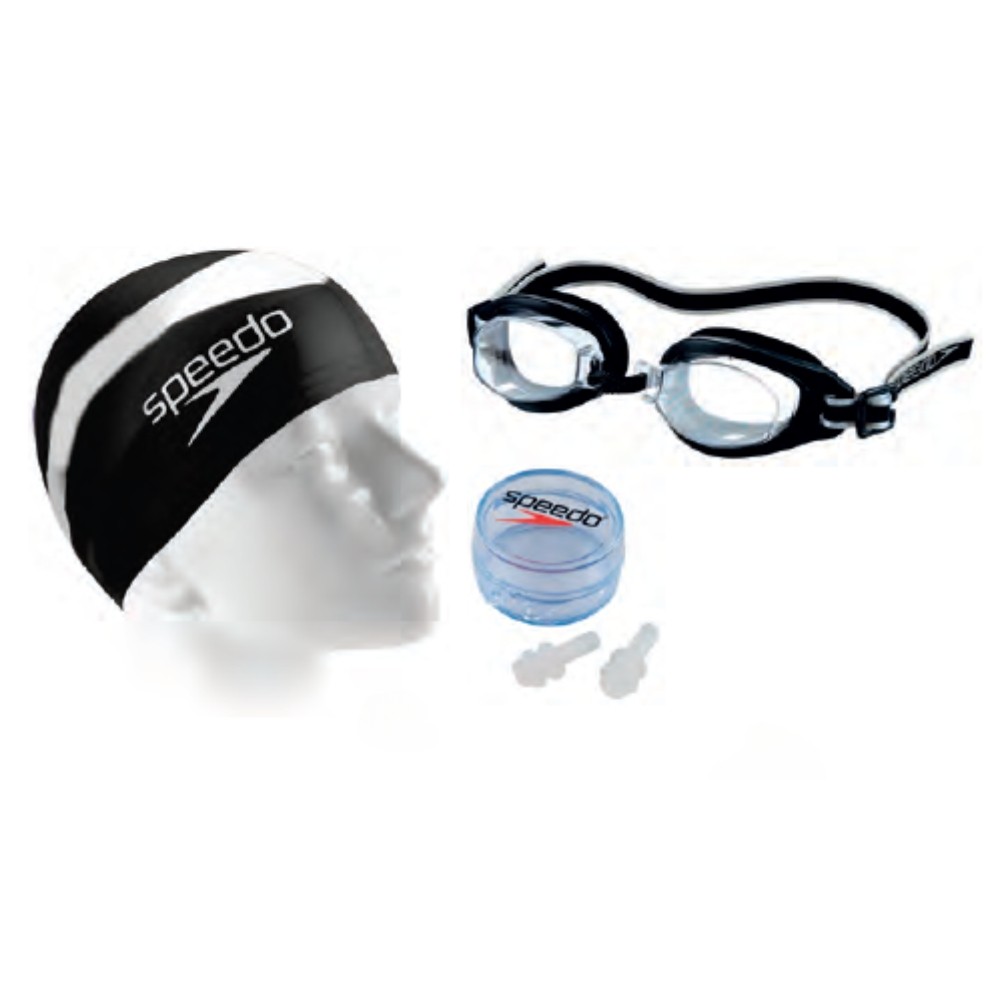 Kit De Natação 3 em 1 Swim Speedo - Preto