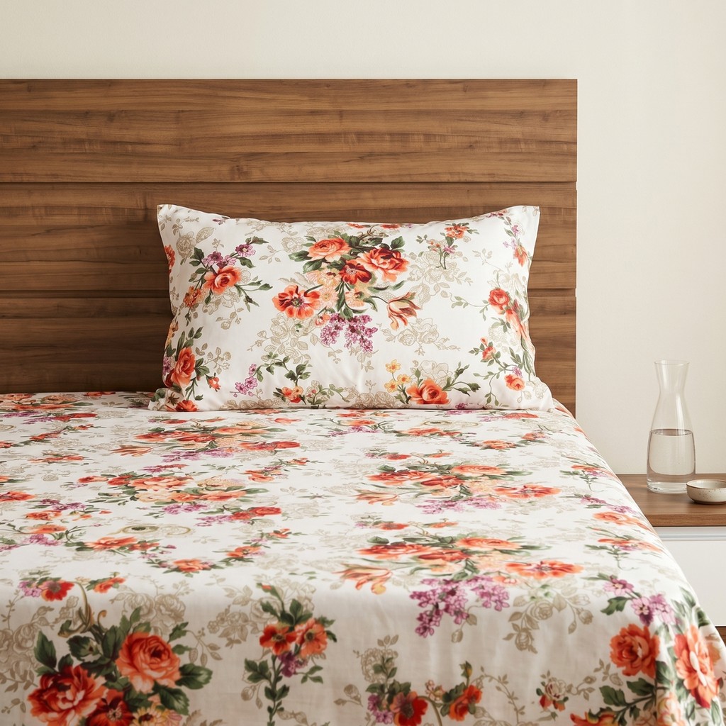 Jogo de Cama 3 peças Casal Floral Macio