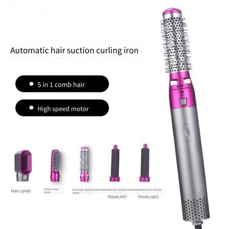 Tudo-em-um modelador de cabelo pente de ar quente multifuncional secador de cabelo automático Curling ferro dispositivo