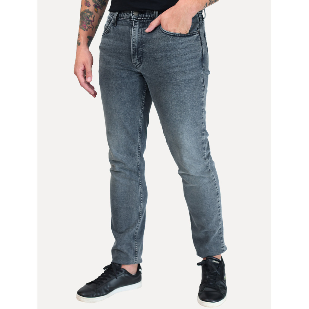 Calça Levis Original Jeans Masculina 511 Slim Stretch Cinza 045116330