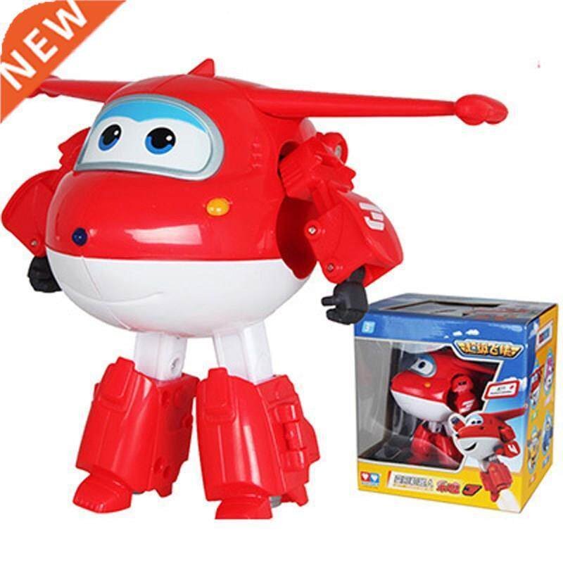 Grande!!! Super Wings Jet Avião Robô Transformável Figura de Ação