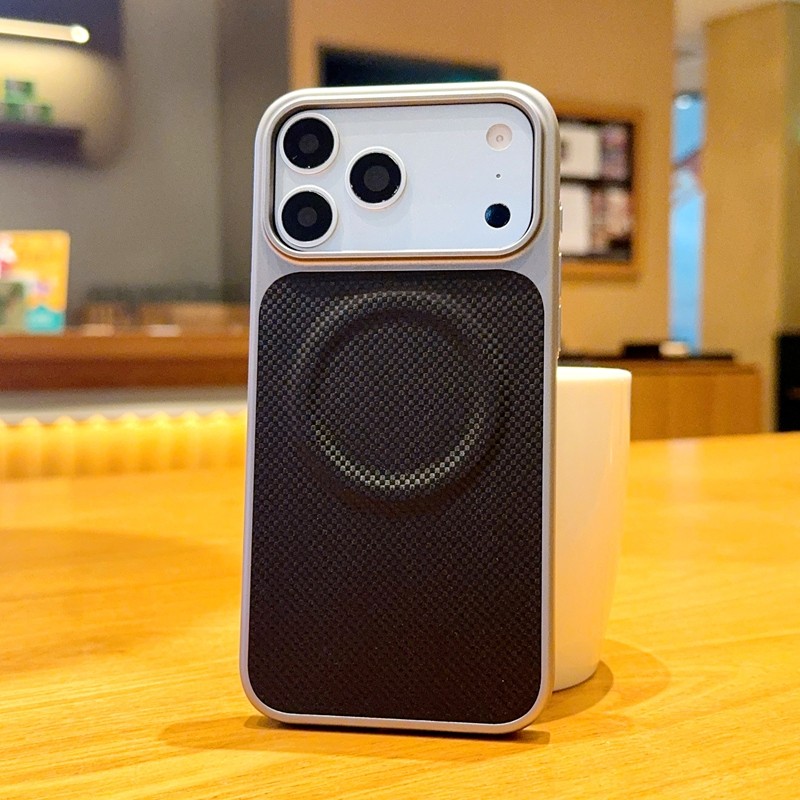 Compatível com capa magnética para iPhone 17 Pro Max, couro Apple 17 Kona, couro iPhone 16, com sensação sofisticada, 15