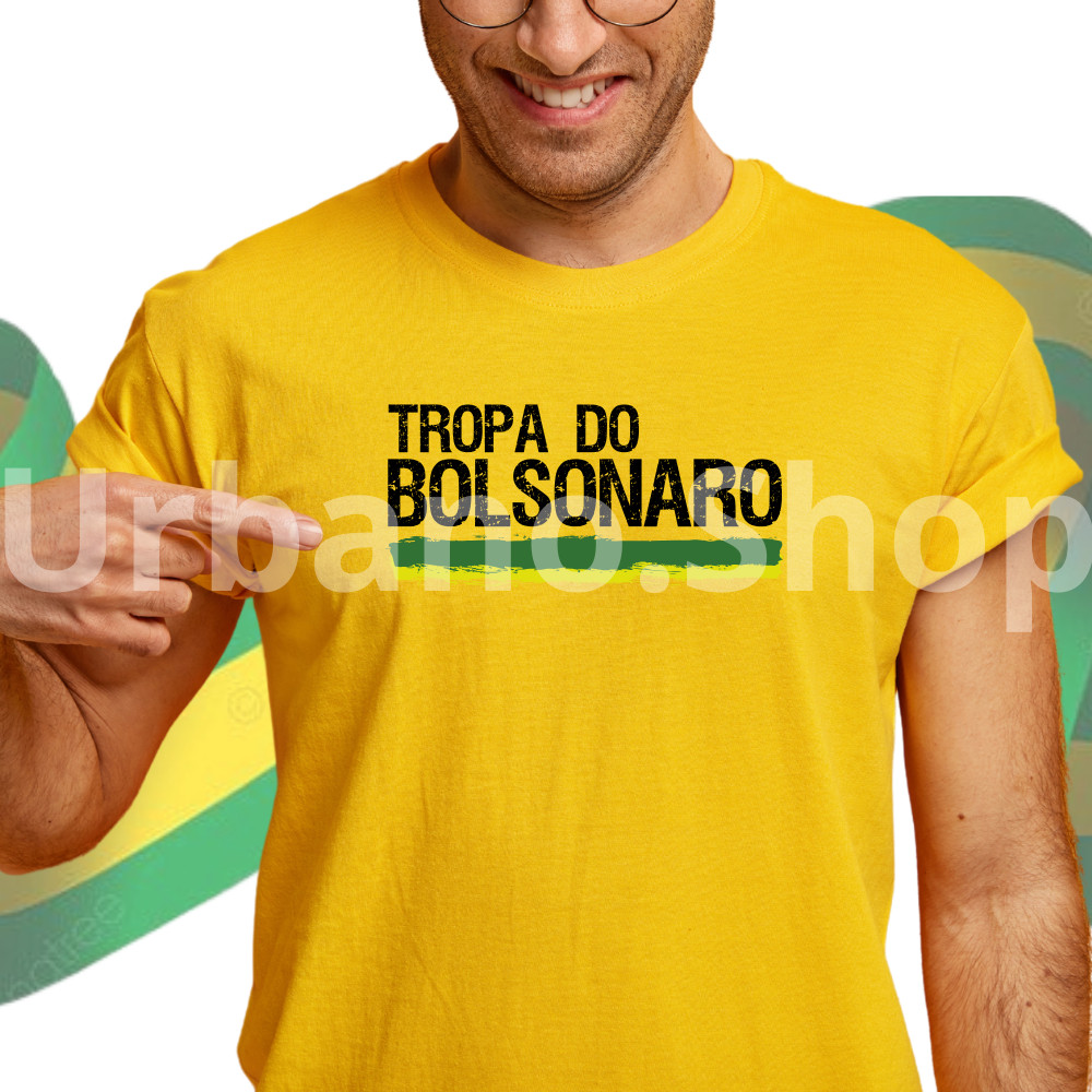 Camiseta Tropa do Bolsonaro Original 100% algodão