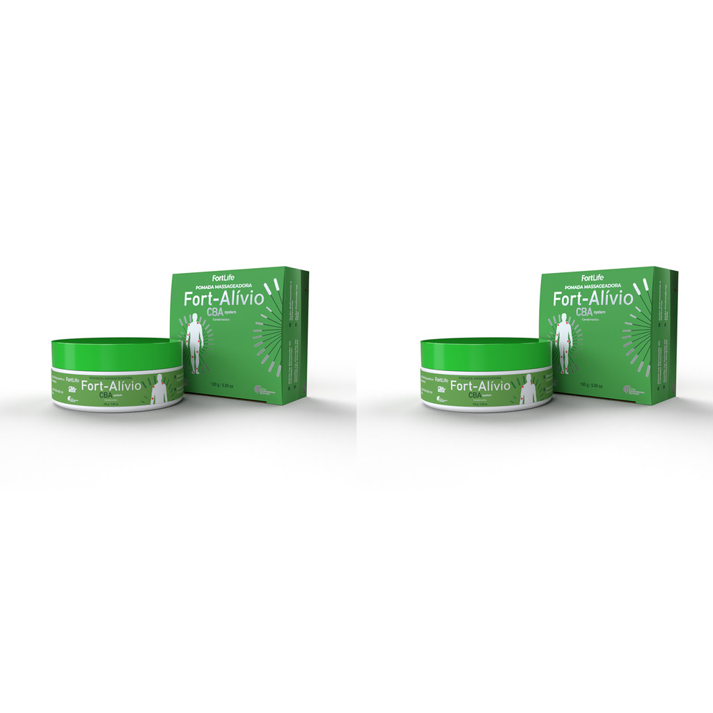 Kit 2 Und Fort-Alívio CBA Systen Pomada 150g FortLife
